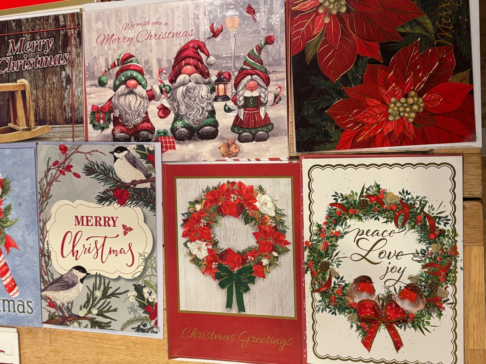 Christmas Holiday Greeting Cards w/Envelopes – Assorted Group II – Lot of 27