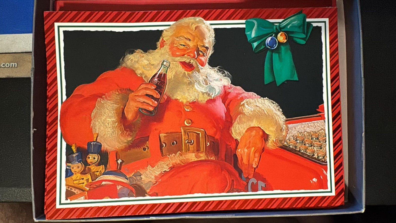 Vintage Hallmark Coca Cola Santa Claus Christmas Cards New Old Stock