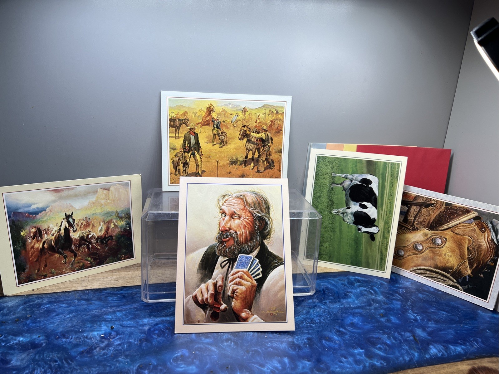 Vintage Leanin Tree Wild Wild West Cowboy Farm Birthday Card w Envelope Lot Of 5