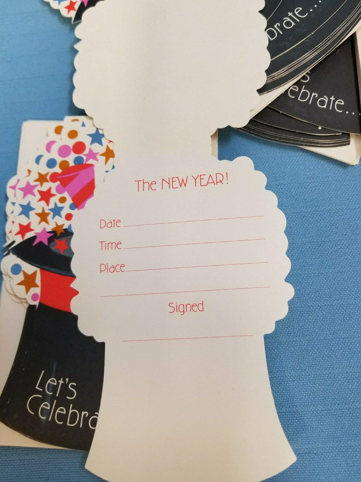 Let’s Celebrate New Year Design Ambassador Party Invitations16 Cards Envelopes