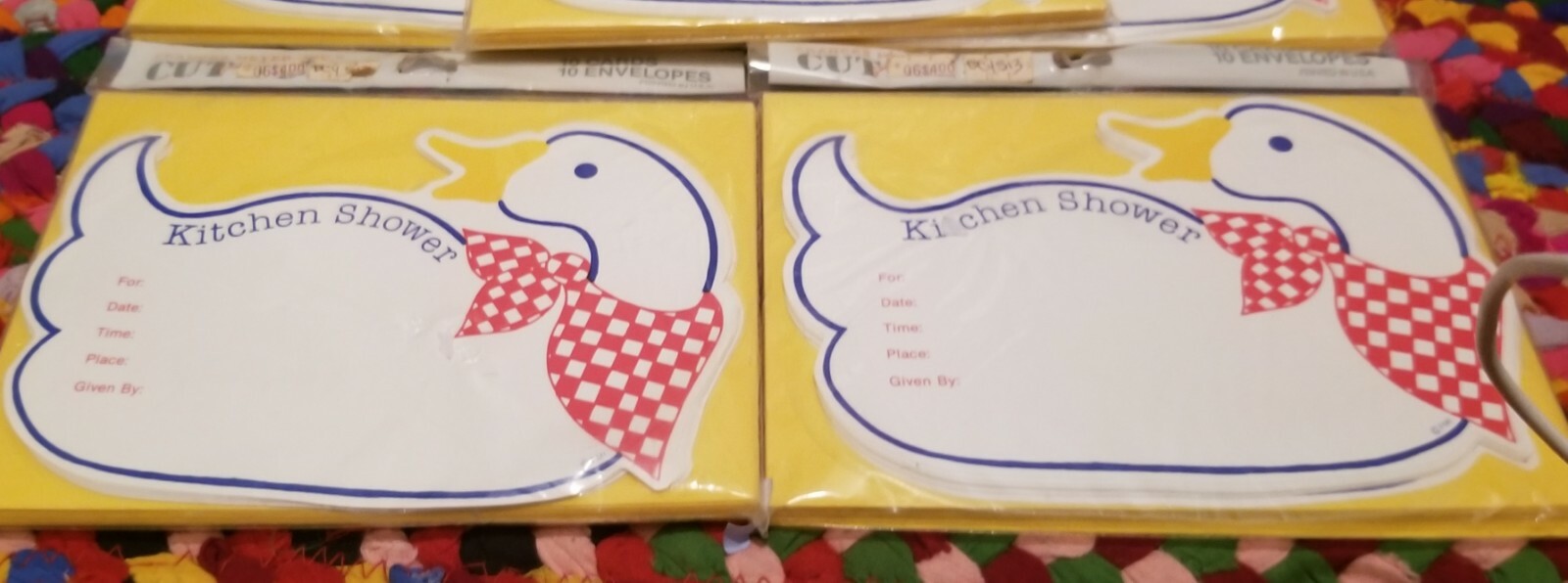 VINTAGE FRANCES MEYER INC. KITCHEN SHOWER 10 CARDS 10 ENVELOPES PRINTED IN U.S.A