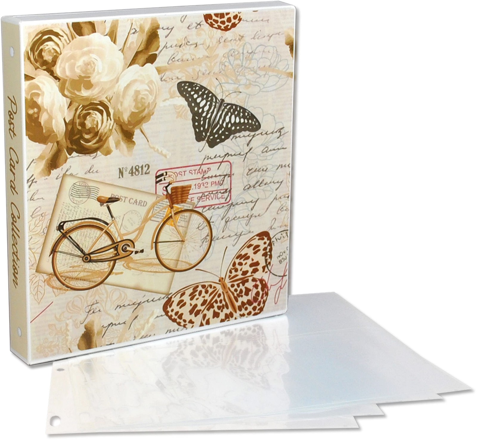 Postcard Collector Storage Case with 20 Pages Suitable For Archival Storage -…