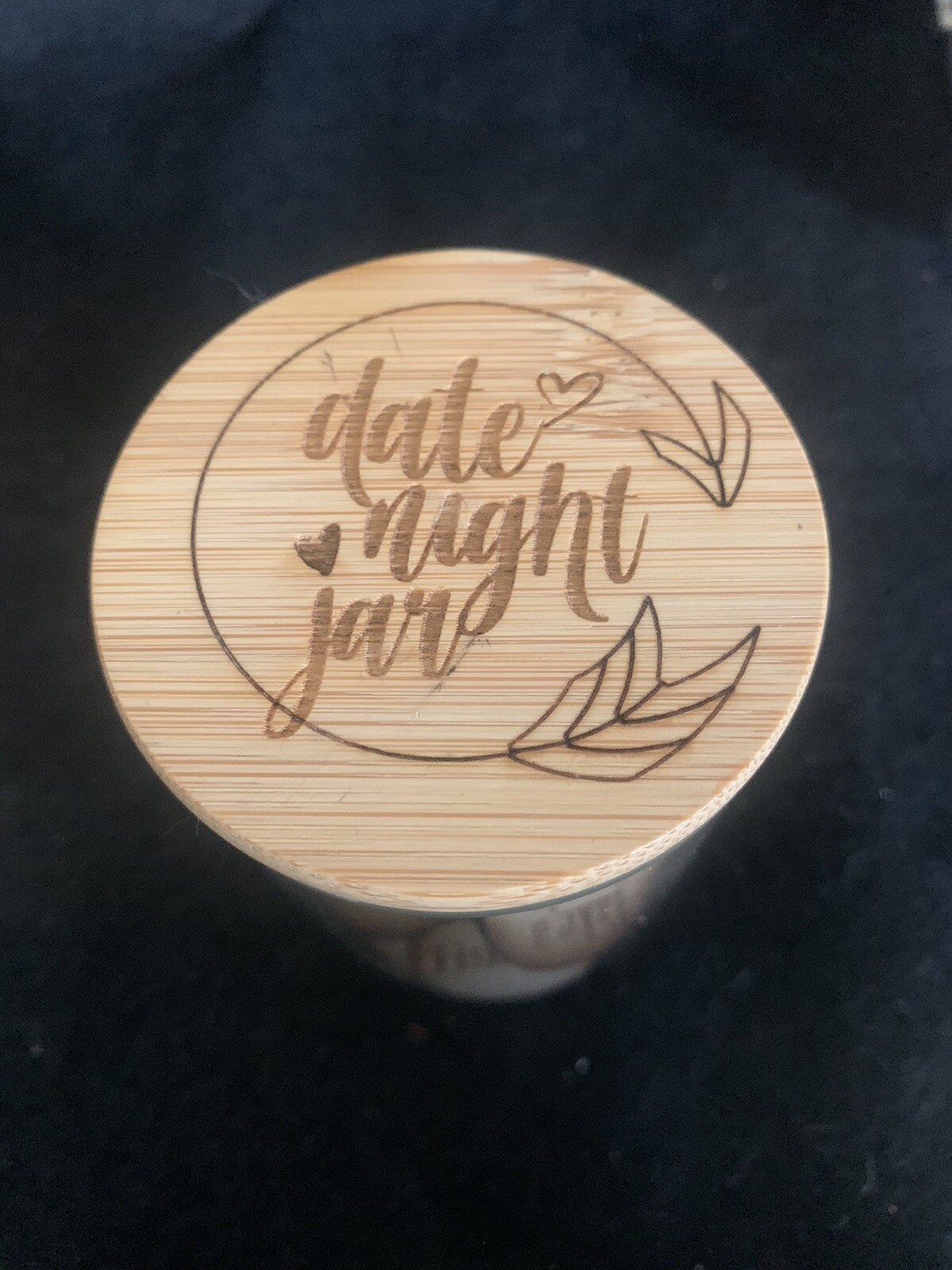 Date Nights in a Gift Jar Includes 32 Date Ideas.