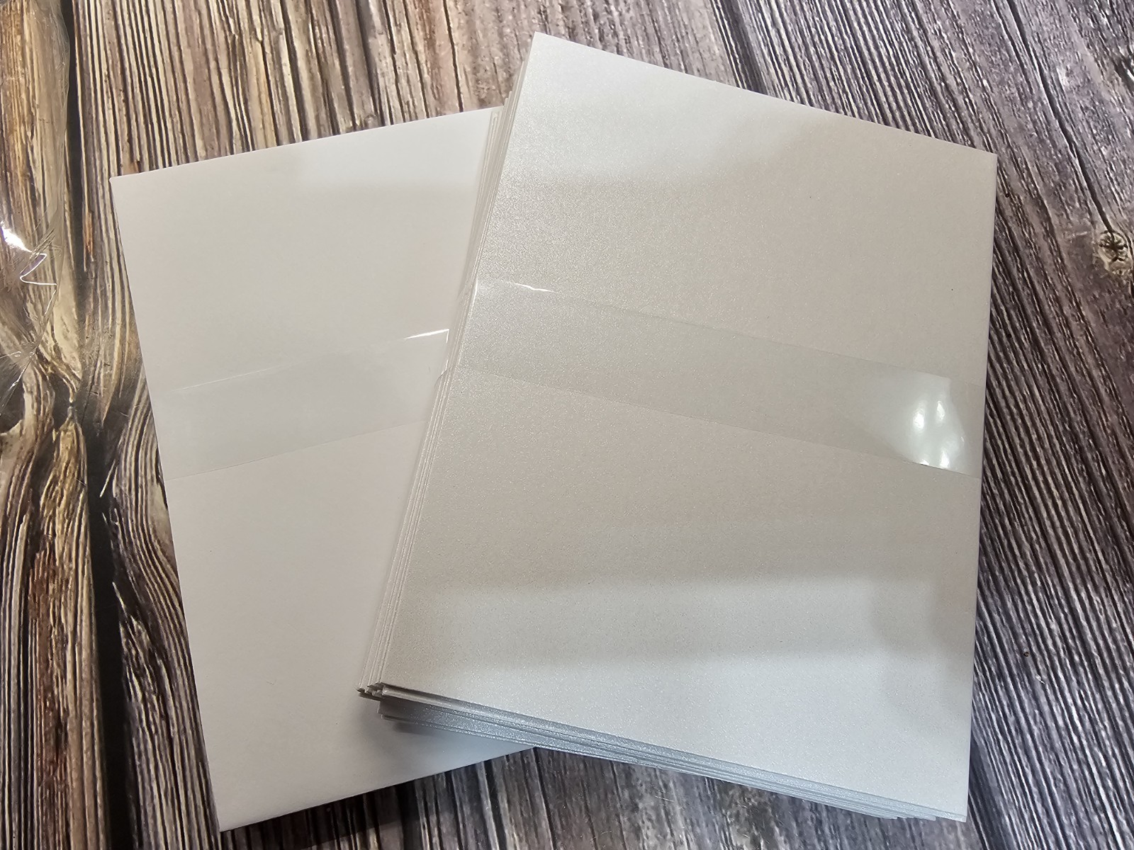 20 PACK SHIMMER WHITE Blank Cards/Envelopes Greeting Wedding A2 HSN