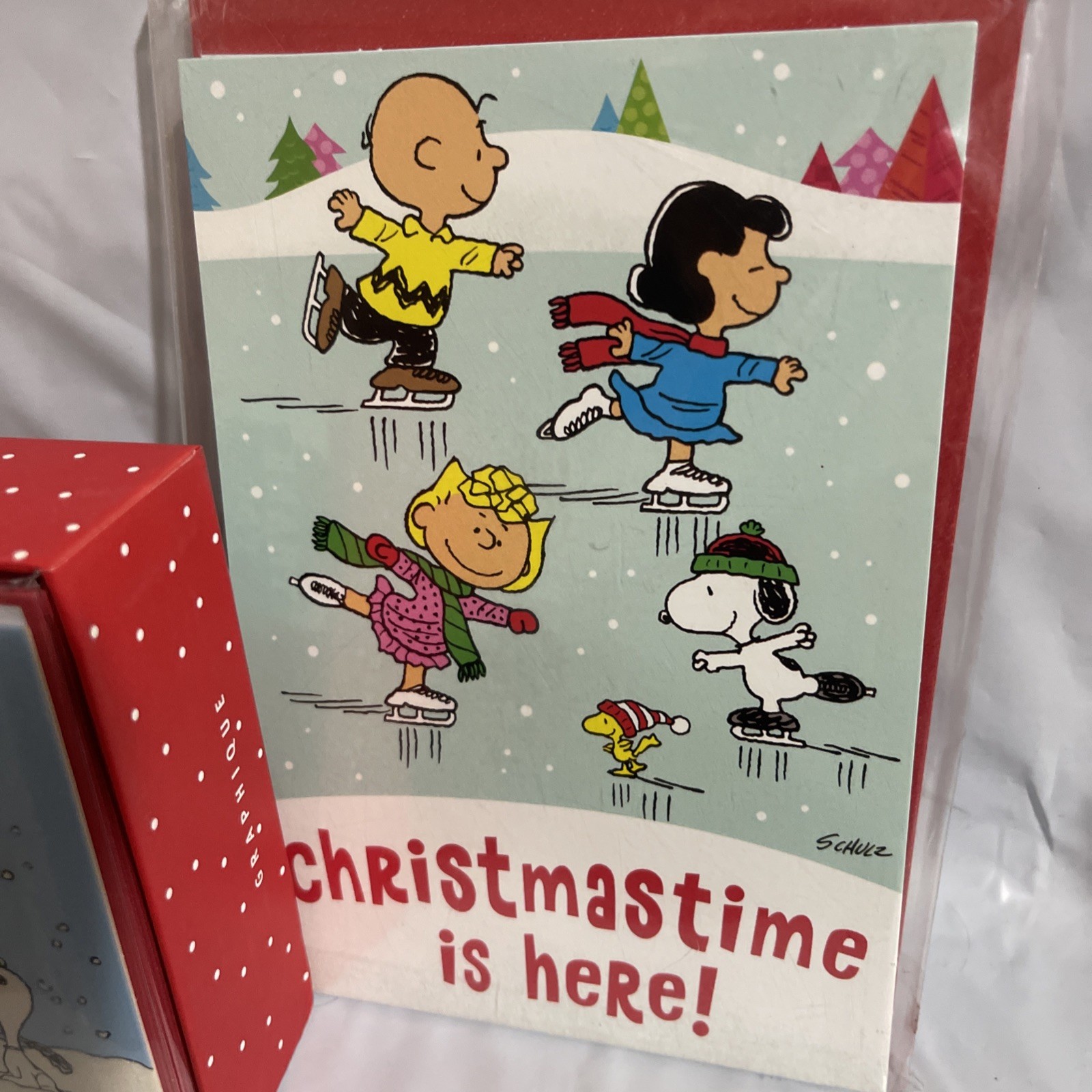 Graphique Peanuts™ Choir Mid-Sized Holiday Boxed Card 15ct & I0ct Skating