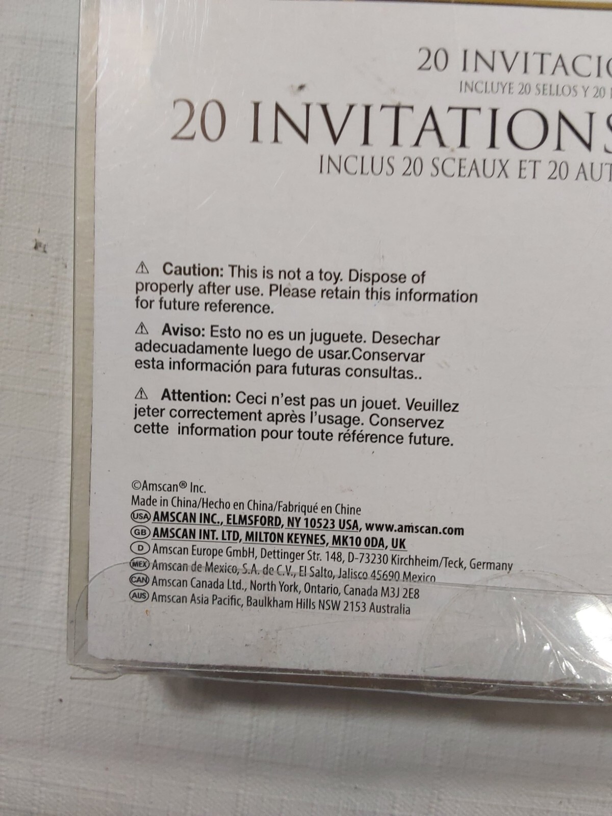 We’re Engaged Value Pack Paper Invitations 6″X4″ Multicolor Pack of 20 Lot of 4