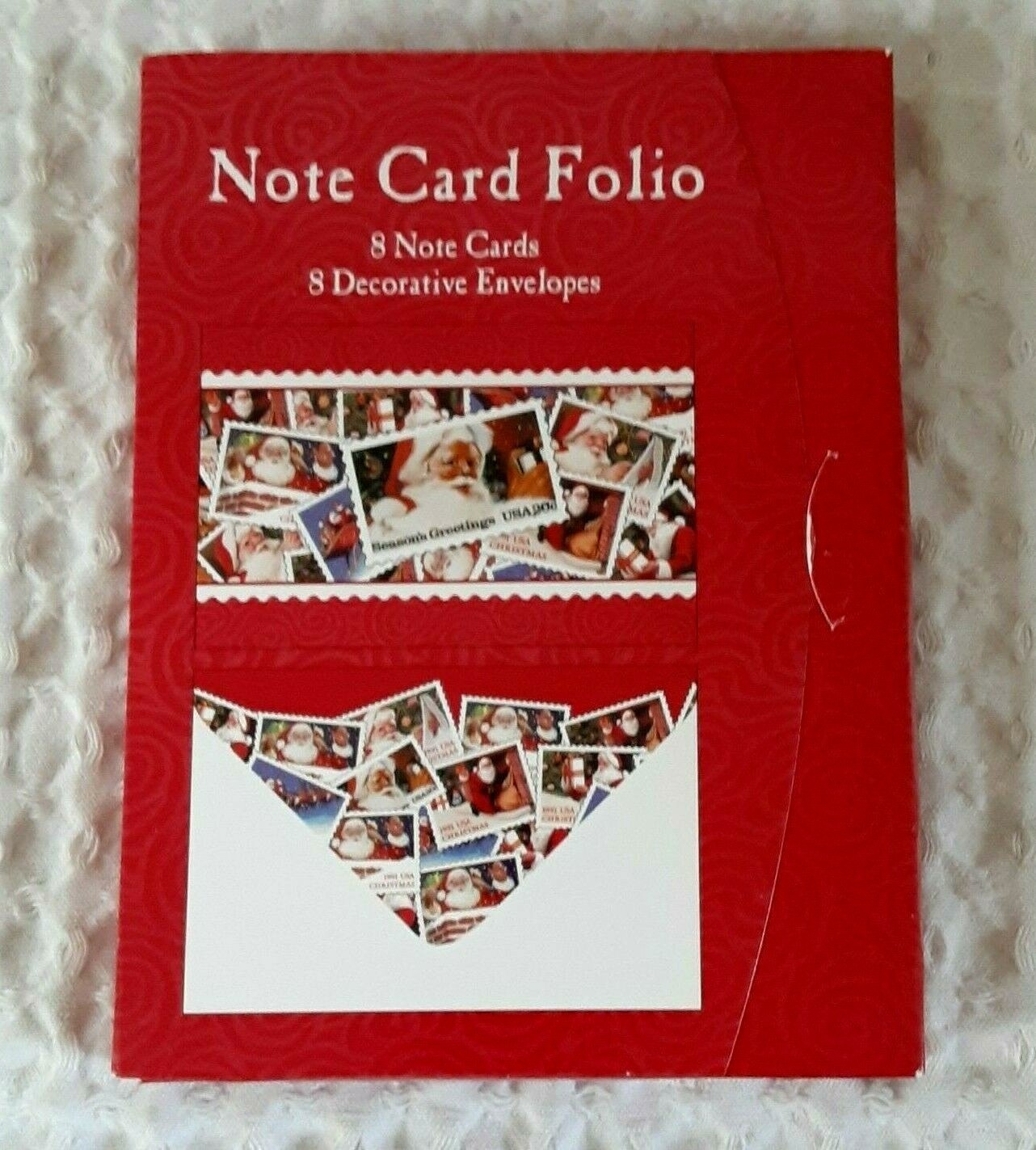 USPS NOTE CARDS 8 Cards Memo Pads 75 Pages SANTA Seasons Greetings Vintage New