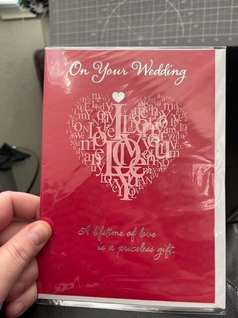 Special Thoughts On Your Wedding Card W/ Envelope New!!!