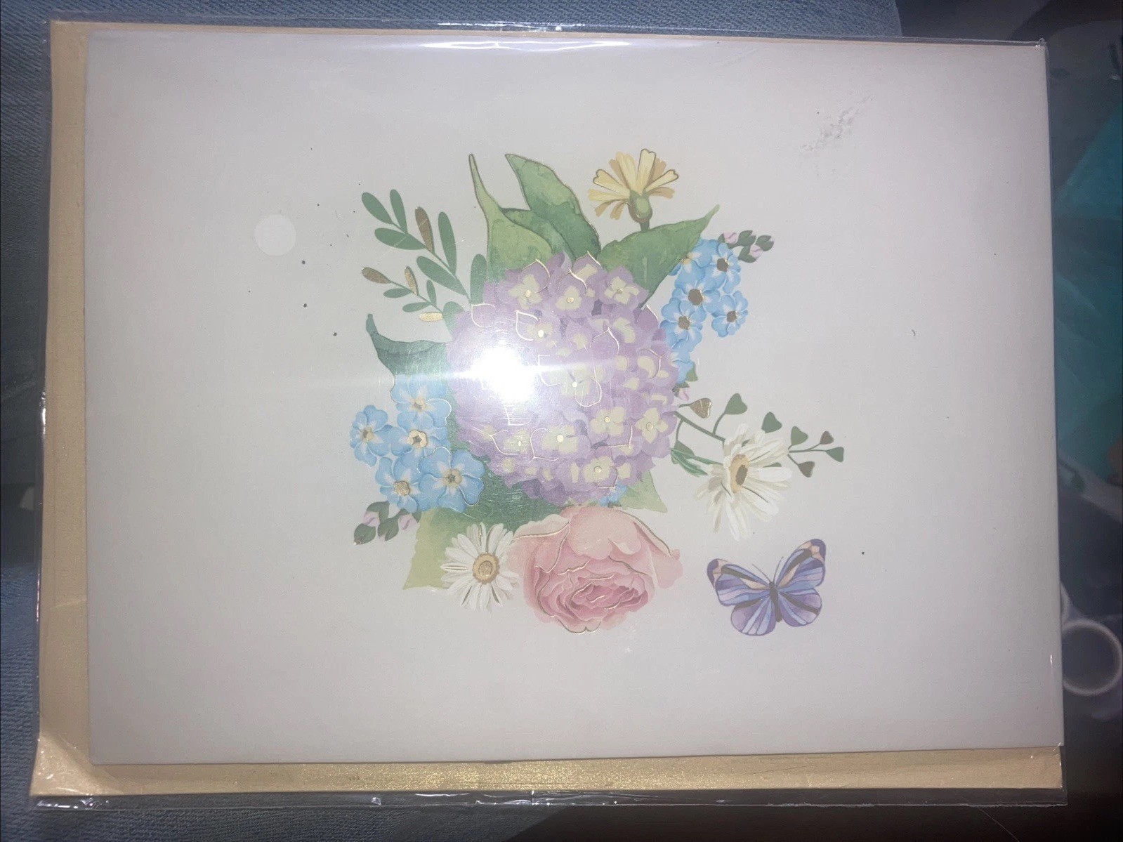 Hydrangea Flower 3D Pop Up Greeting card, anniversary card, birthday card