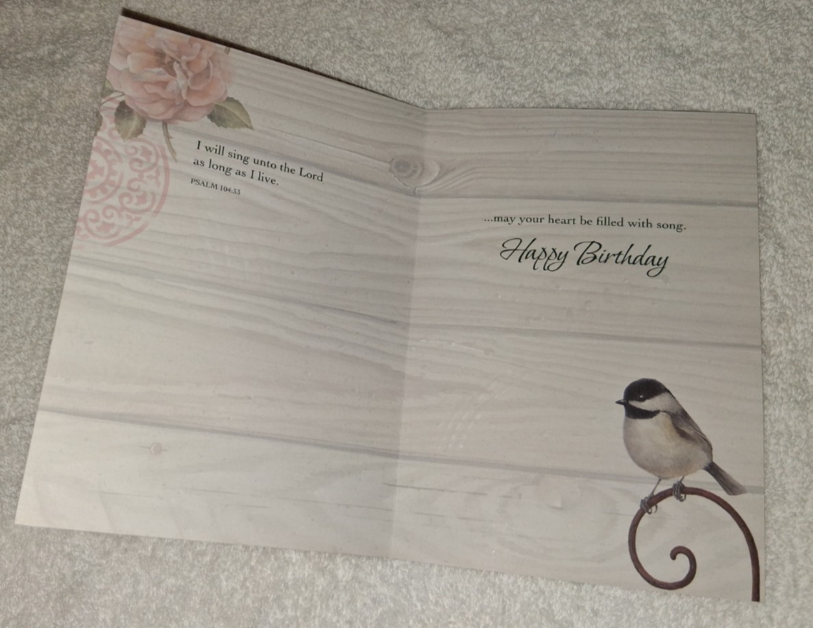 Sandy Clough 12 Christian Inspirations Birthday Cards Roses Birds Butterfly Lot