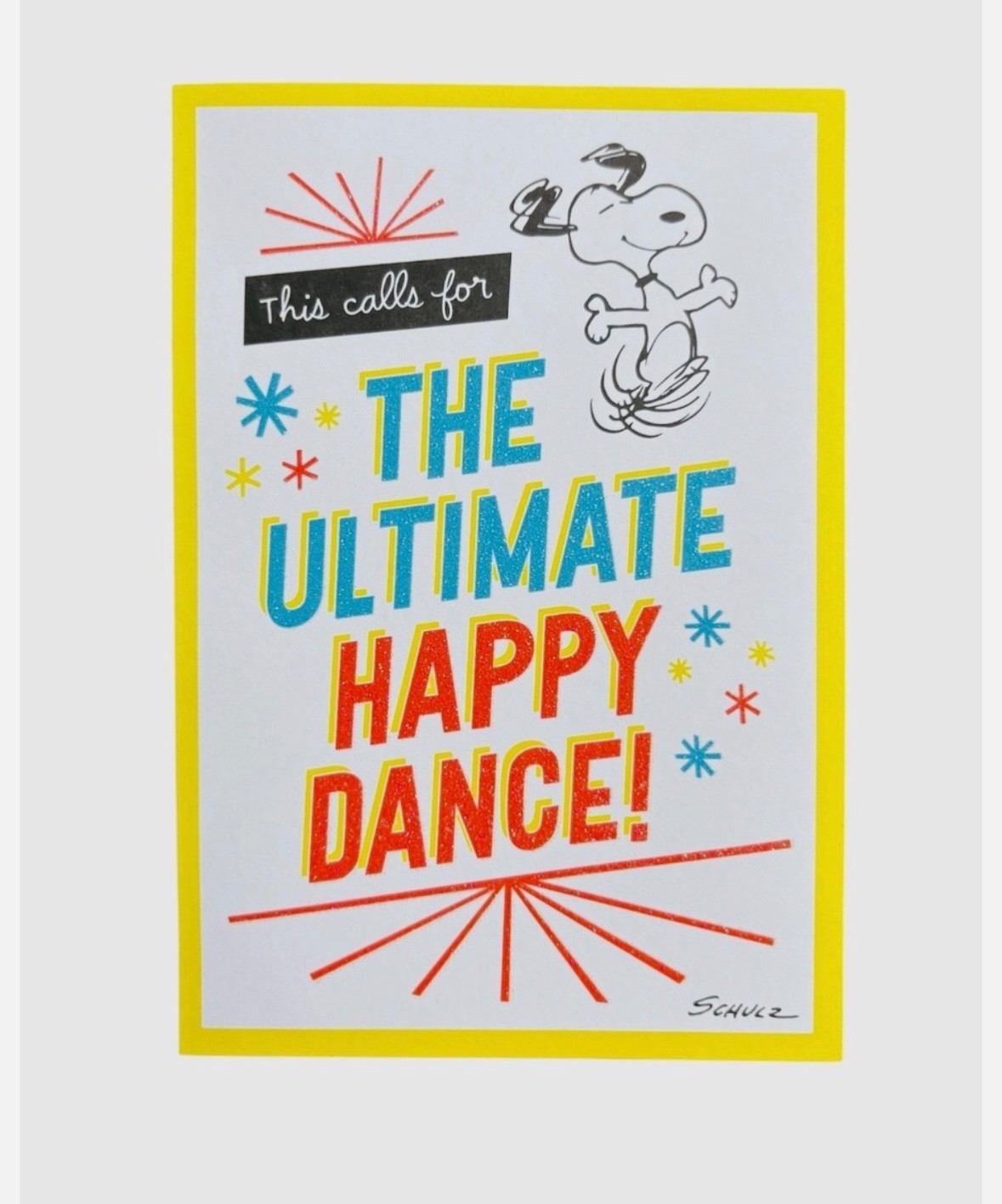 Hallmark Peanuts CHARLIE BROWN & SNOOPY: Feeling Loved/Dance Greeting Card New