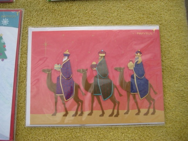 Lot of 6 PAPYRUS Christmas Holiday Cards new sealed # 6