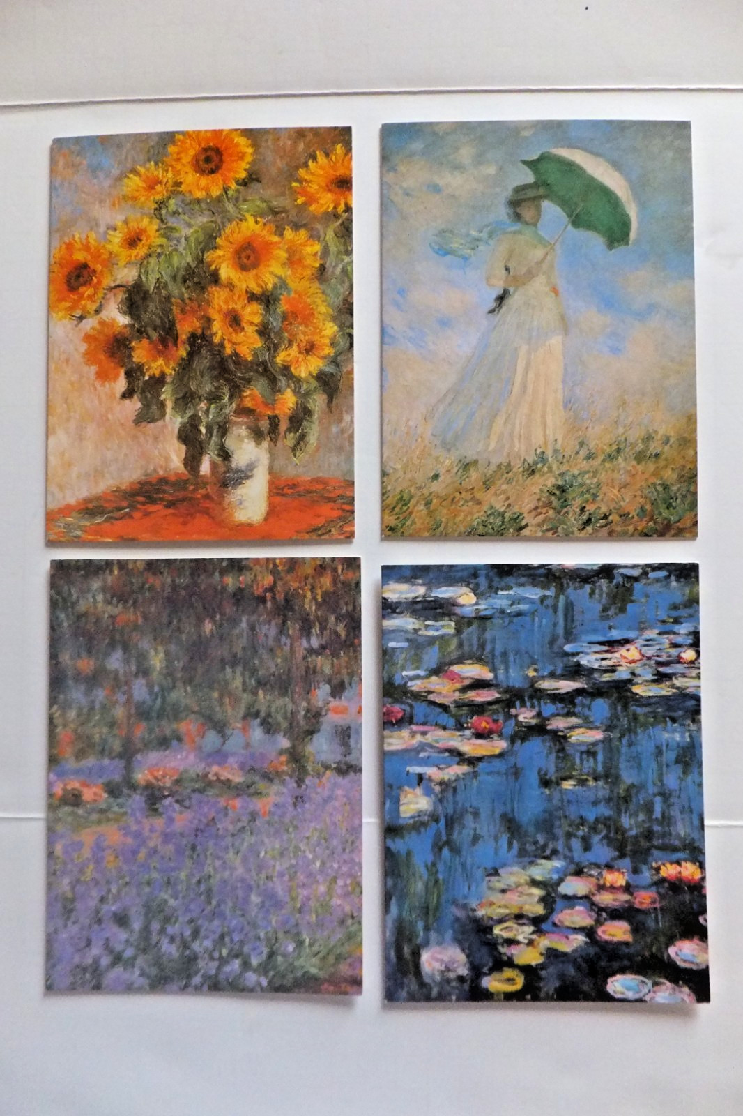 Set of 11 Monet Fine Art Note Cards & Envelopes – 4 Different Prints
