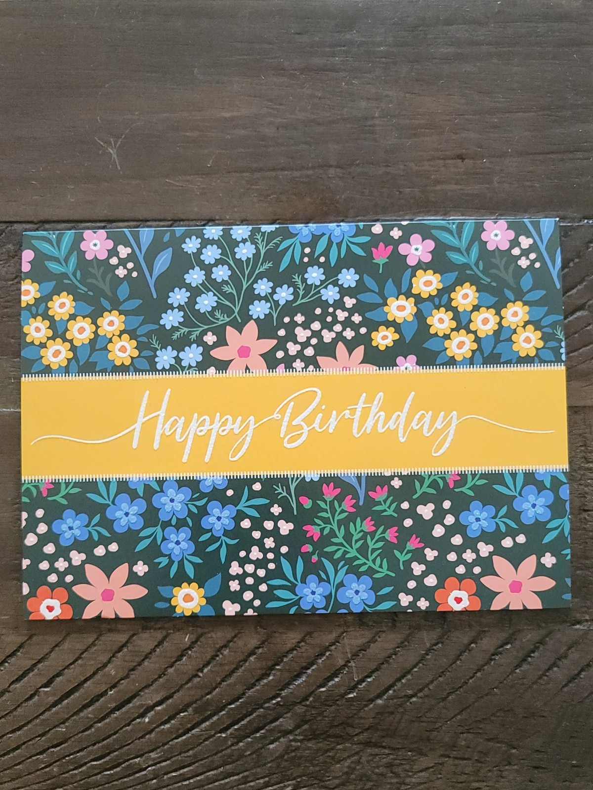 Unknown Brand Floral Happy Birthday Card With Envelope For Someone Special