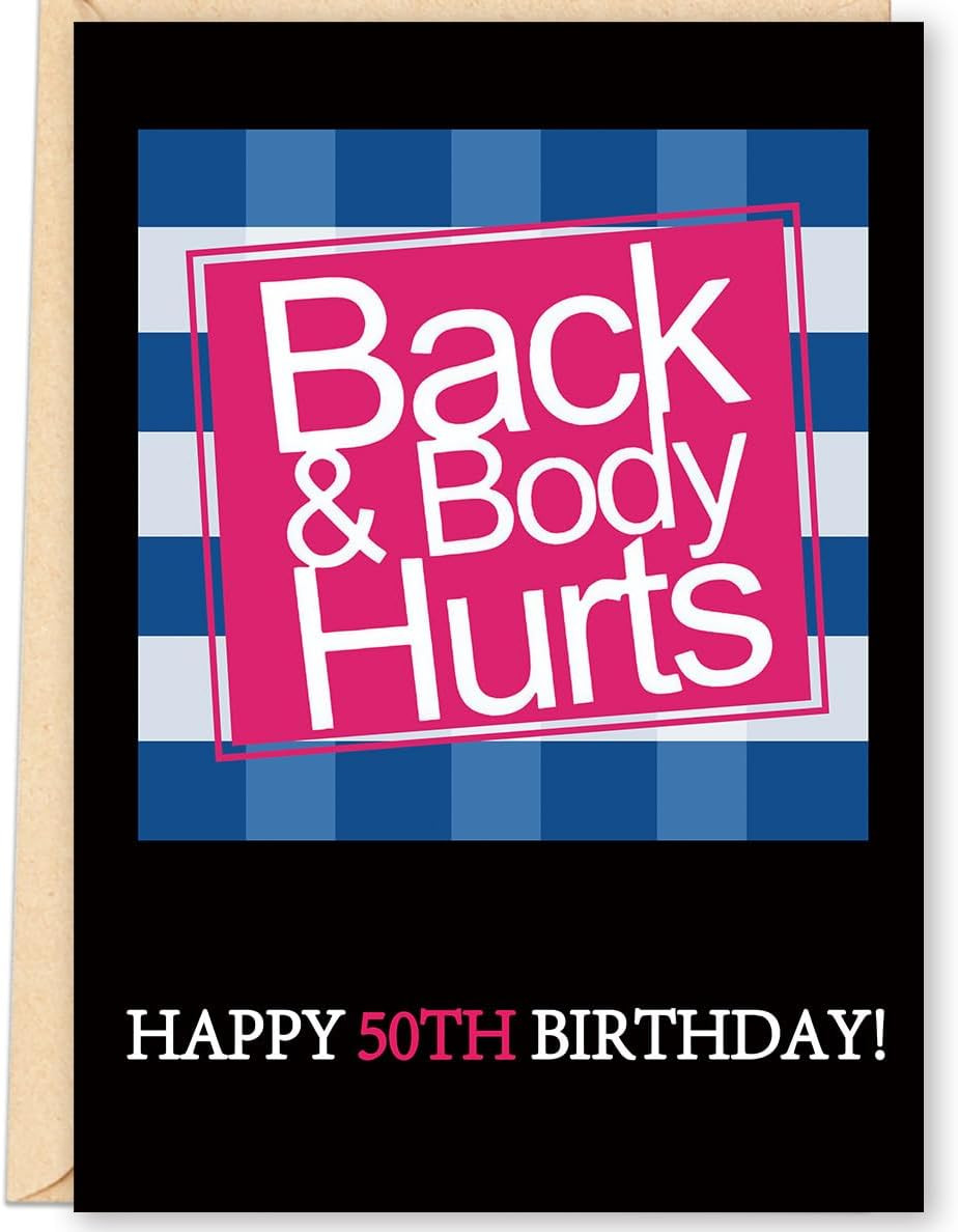 Funny 50Th Birthday Card Gifts Decorations for Her Him Women Men