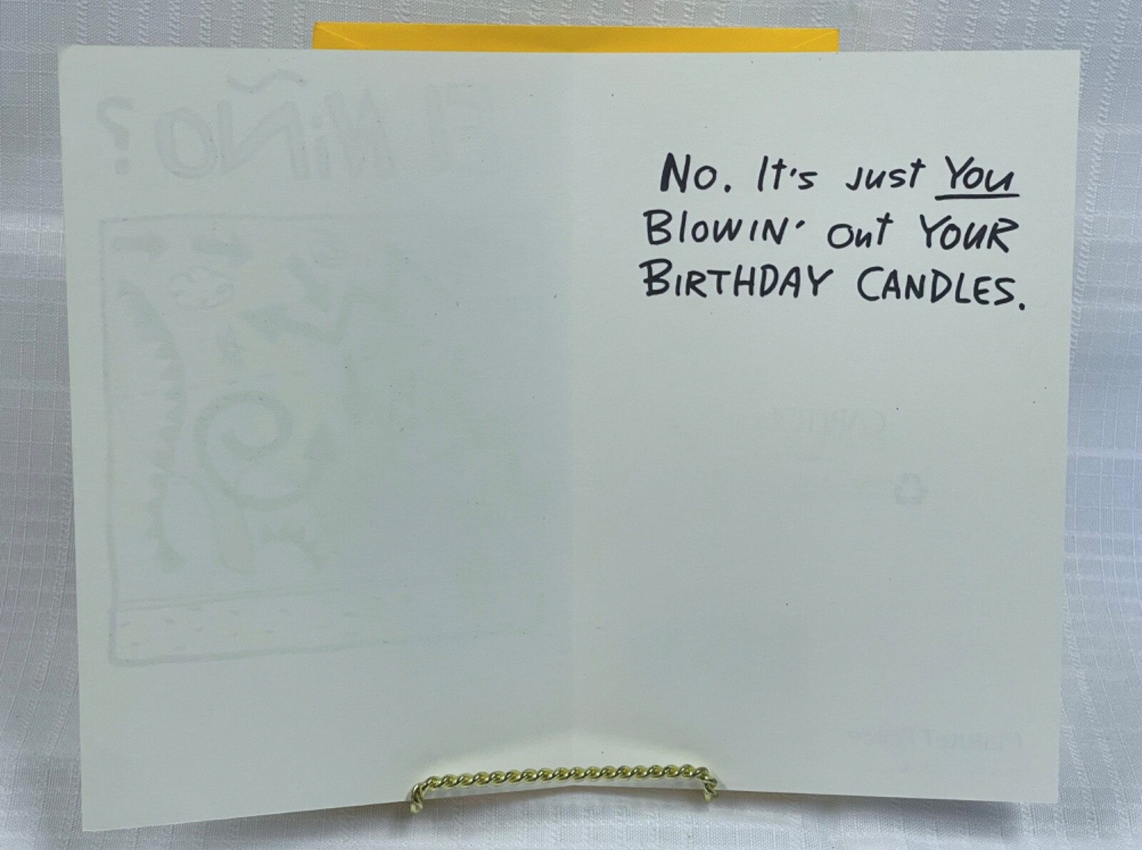 Vintage Carlton Cards “El Niño?” Happy Birthday Greeting Card