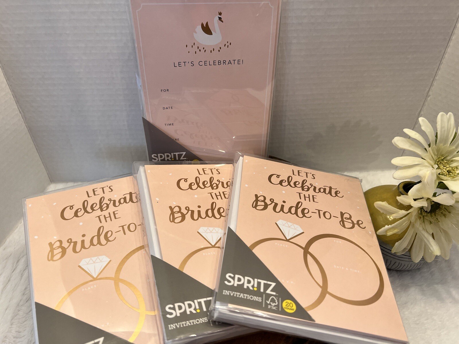 Spritz Invatations “Let’s Celebrate the Bride to Be” 4pks total 80 invites NEW
