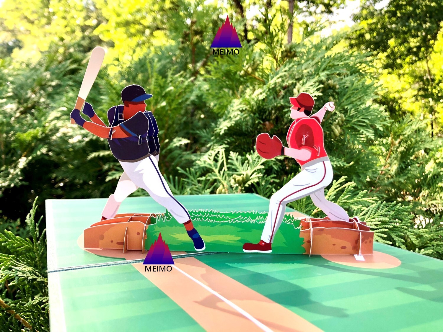 3D Pop Up Greeting Card Baseball Game Sports Team Boys Girls Father Dad School