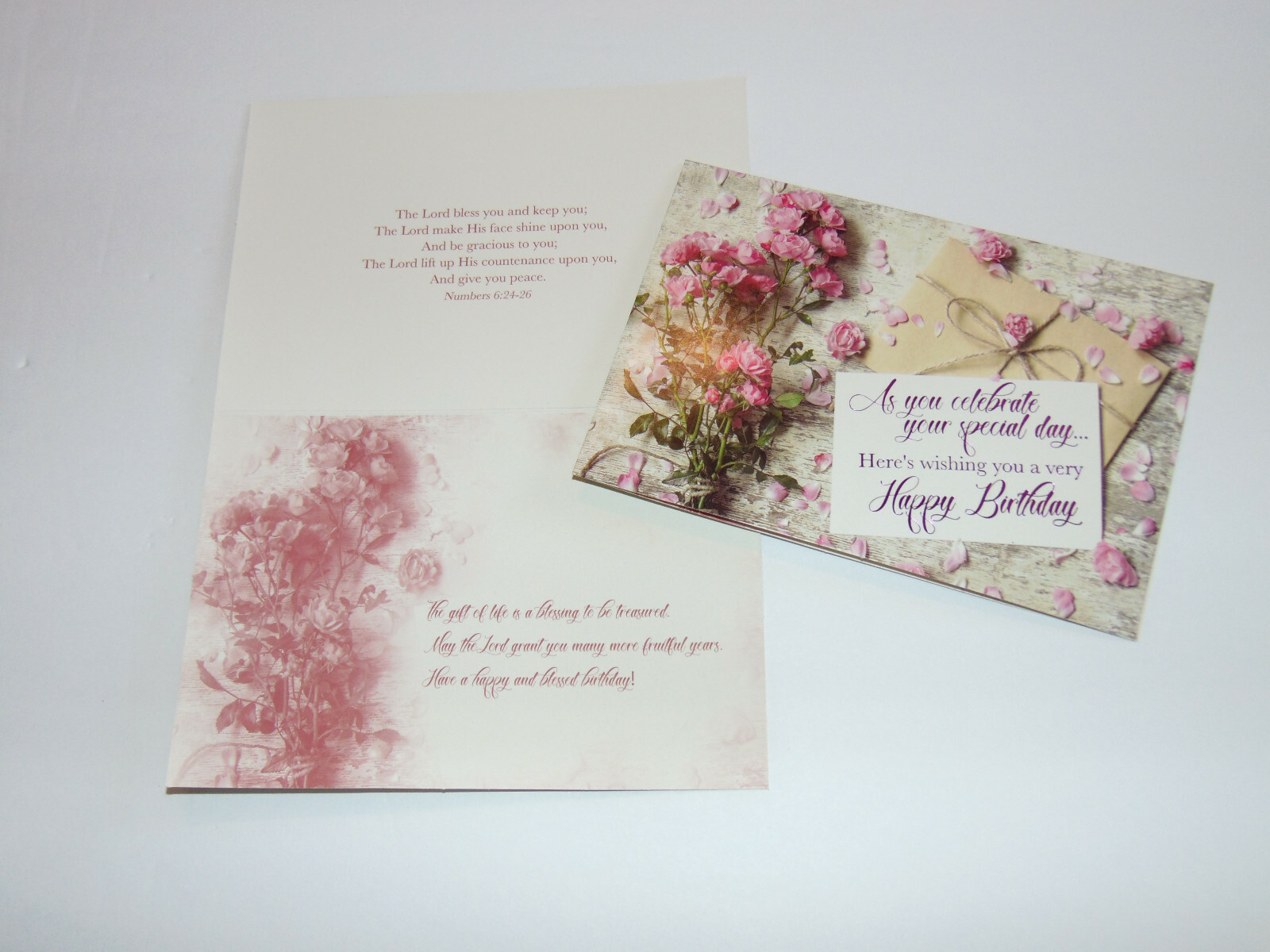 BOX 8 Christian BIRTHDAY Greeting Cards, Inspirational Verse & Bible Scripture