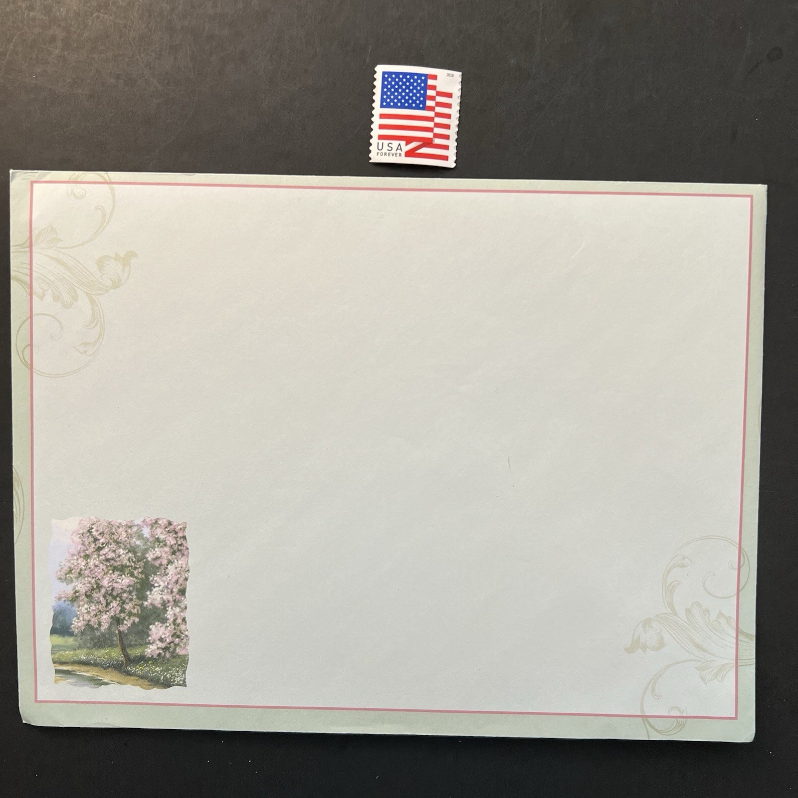 Purple/Yellow Wildflower Meadow BIRTHDAY Card w/Env/Gift Tag/Seal/Stamp BN