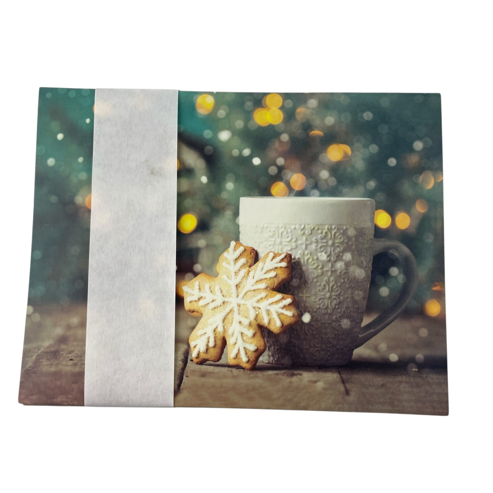Buffini Blank Christmas Cards Envelopes Snowflake Sugar Cookie Set of 23