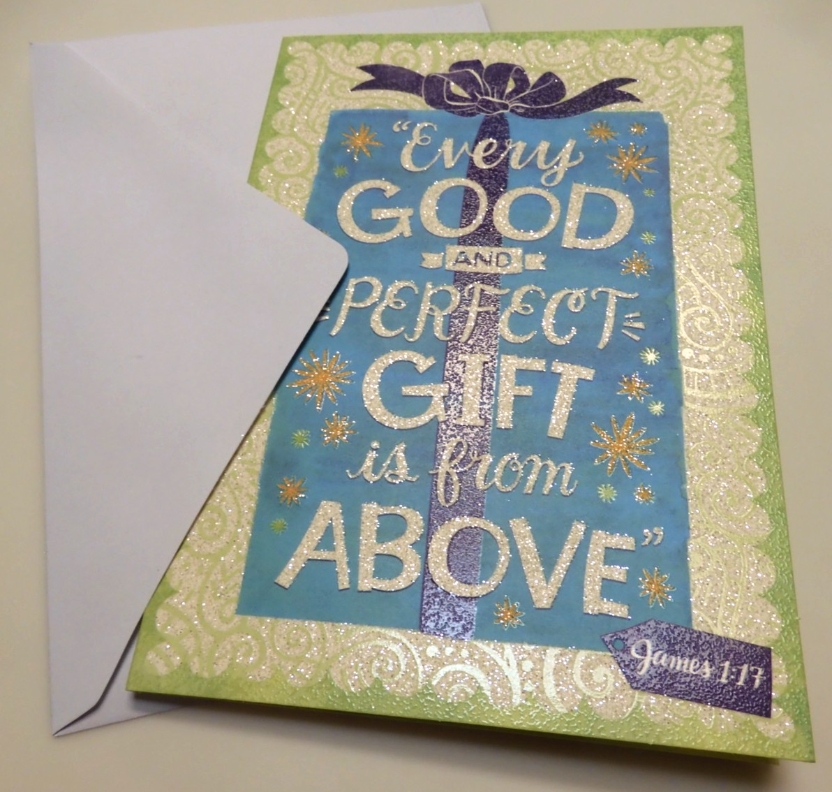 3 Cards Designer Greetings Birthday Every Good & Perfect Gift is From Above