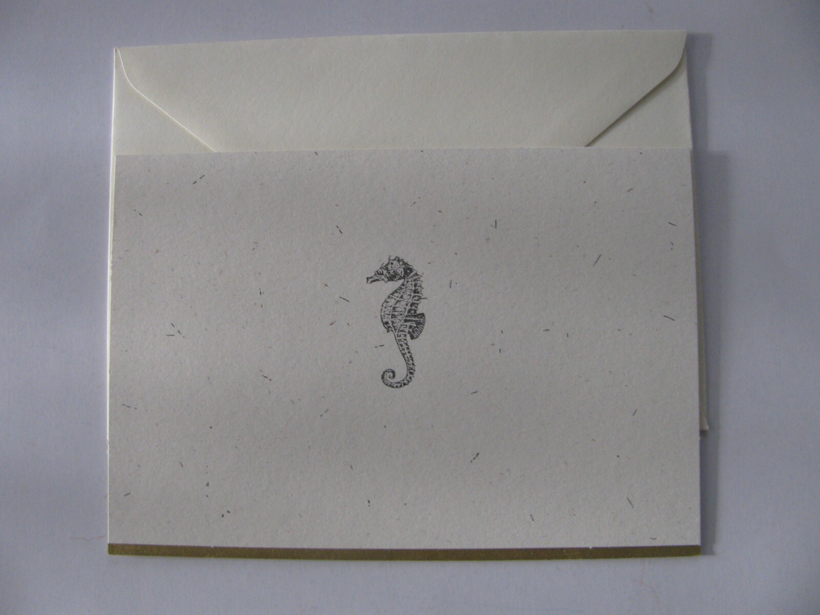 Hallmark Greeting Card w/Envelope SEAHORSE Blank Inside NEW