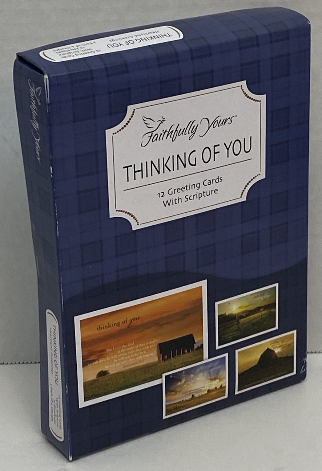 BOX 12 Christian THINKING OF YOU Greeting Cards, Bible Scripture & Verse