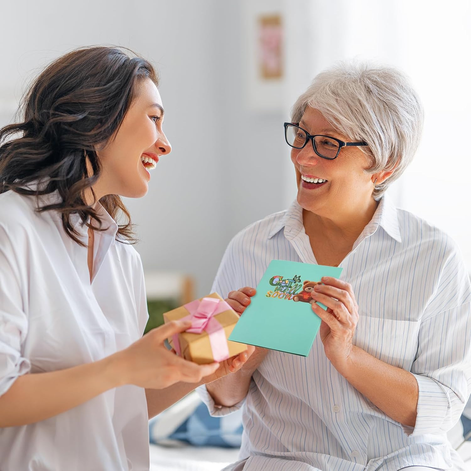 Get Well Cards with Envelope, 3D Pop up | for Women Men Kids, after Surgery, Sym