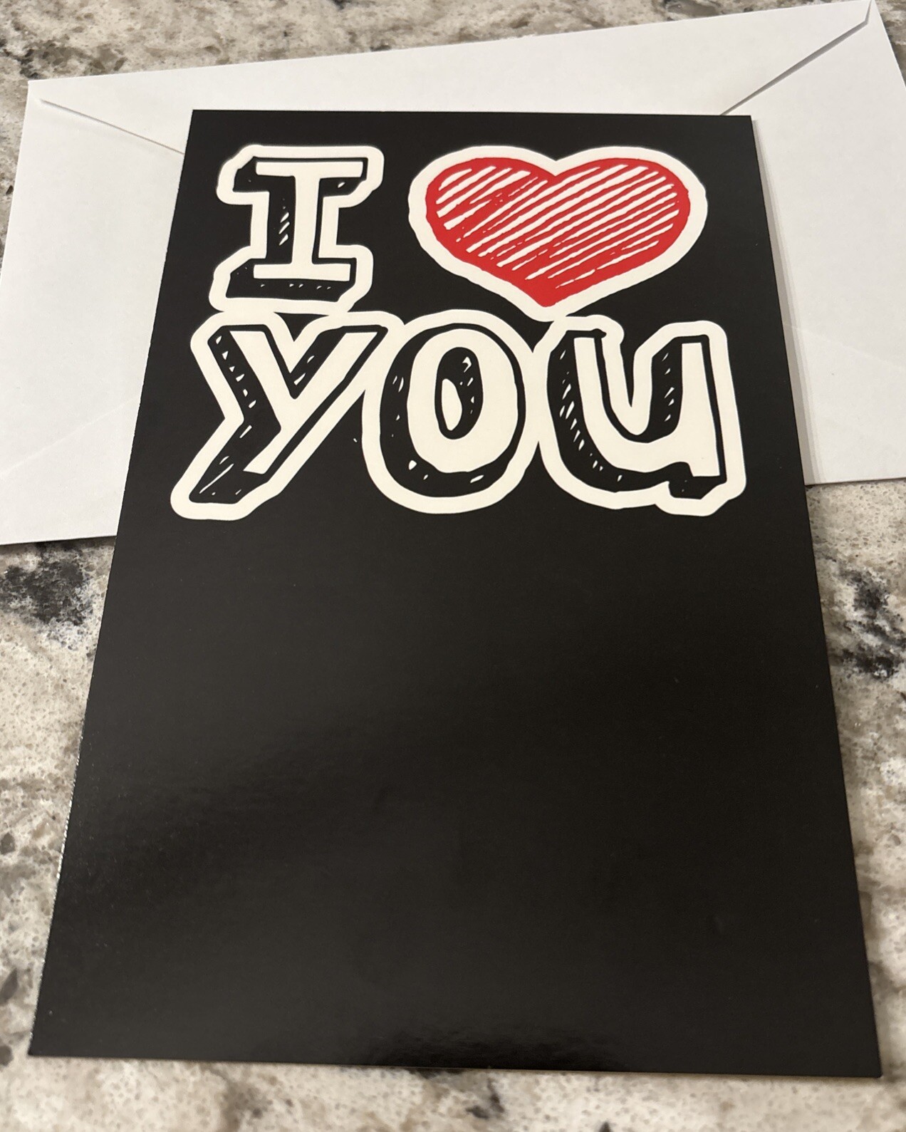 I Love You ❤️ Wife Husband Boyfriend Girlfriend 5”x7.75″ Stockwell Greeting Card
