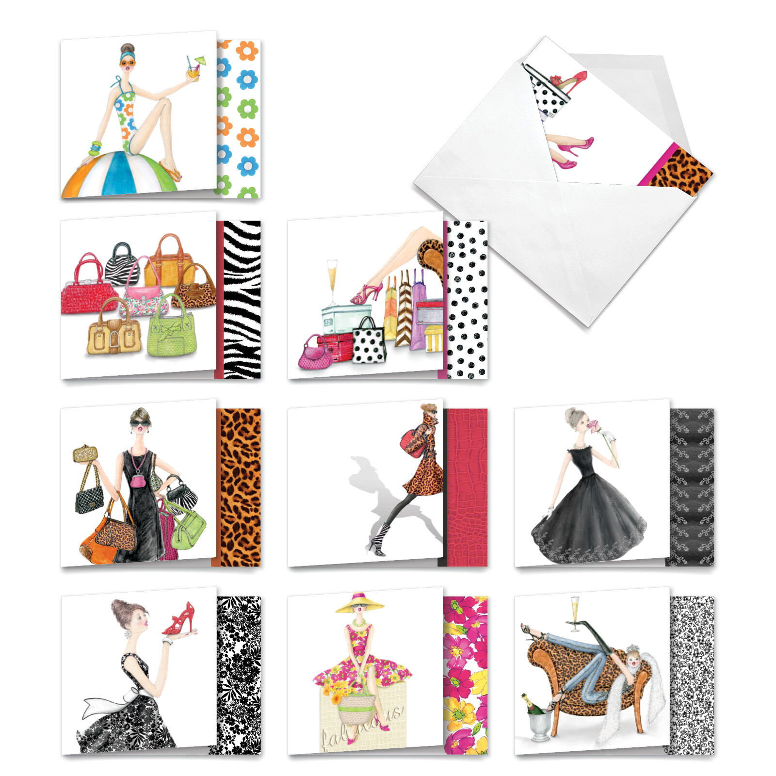 10 Assorted All Occasion Blank Note Cards Pack – Write In Style