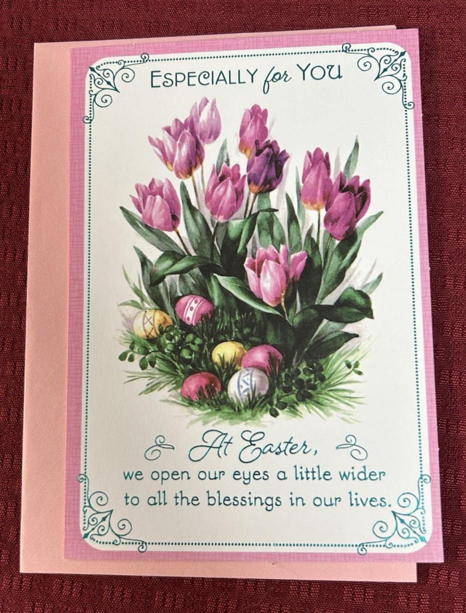 Happy Easter Greeting Card & Envelope ~ Especially For You