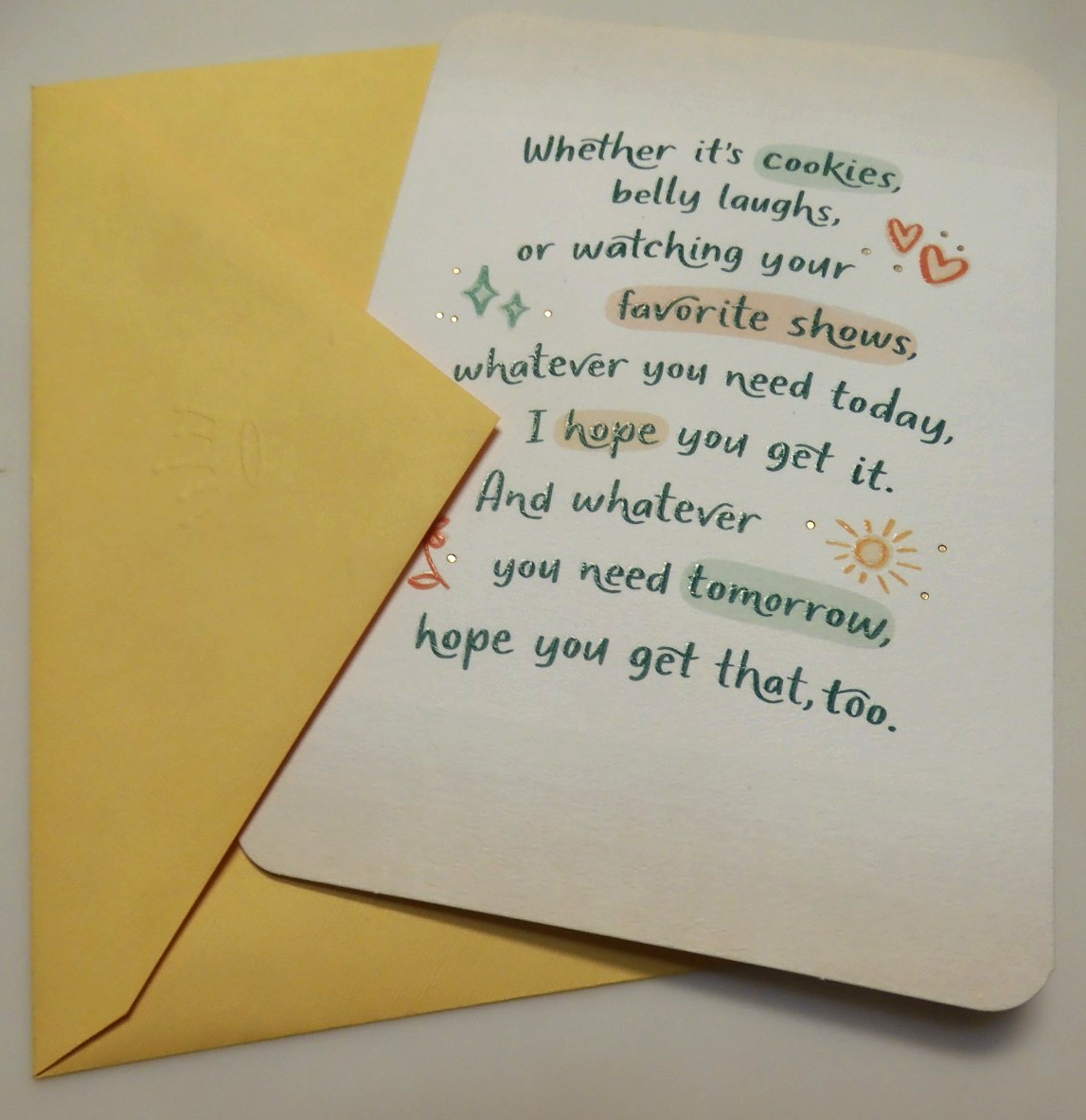 3 Cards Hallmark Encouragement Little Things Can Make a Difference Tough Times