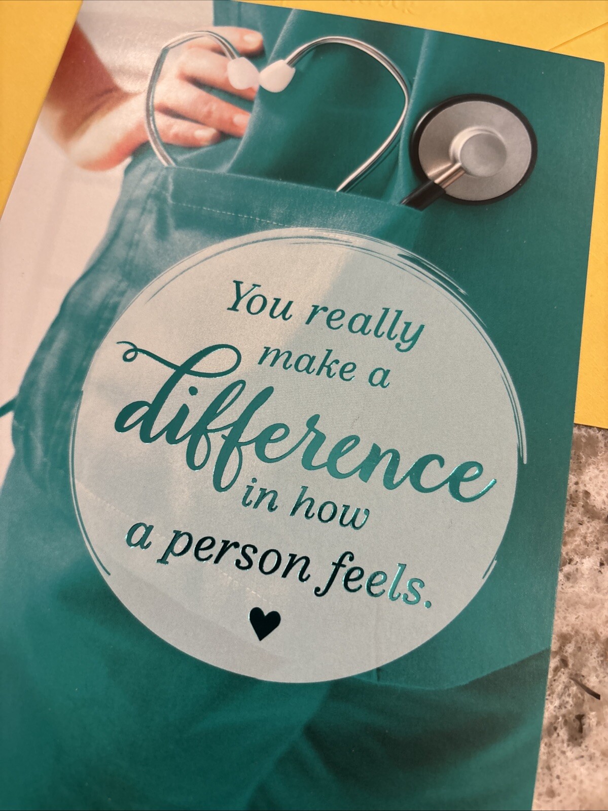 Nurse’s Day – You Really Make A Difference 5”x7” Nurse Hallmark Greeting Card