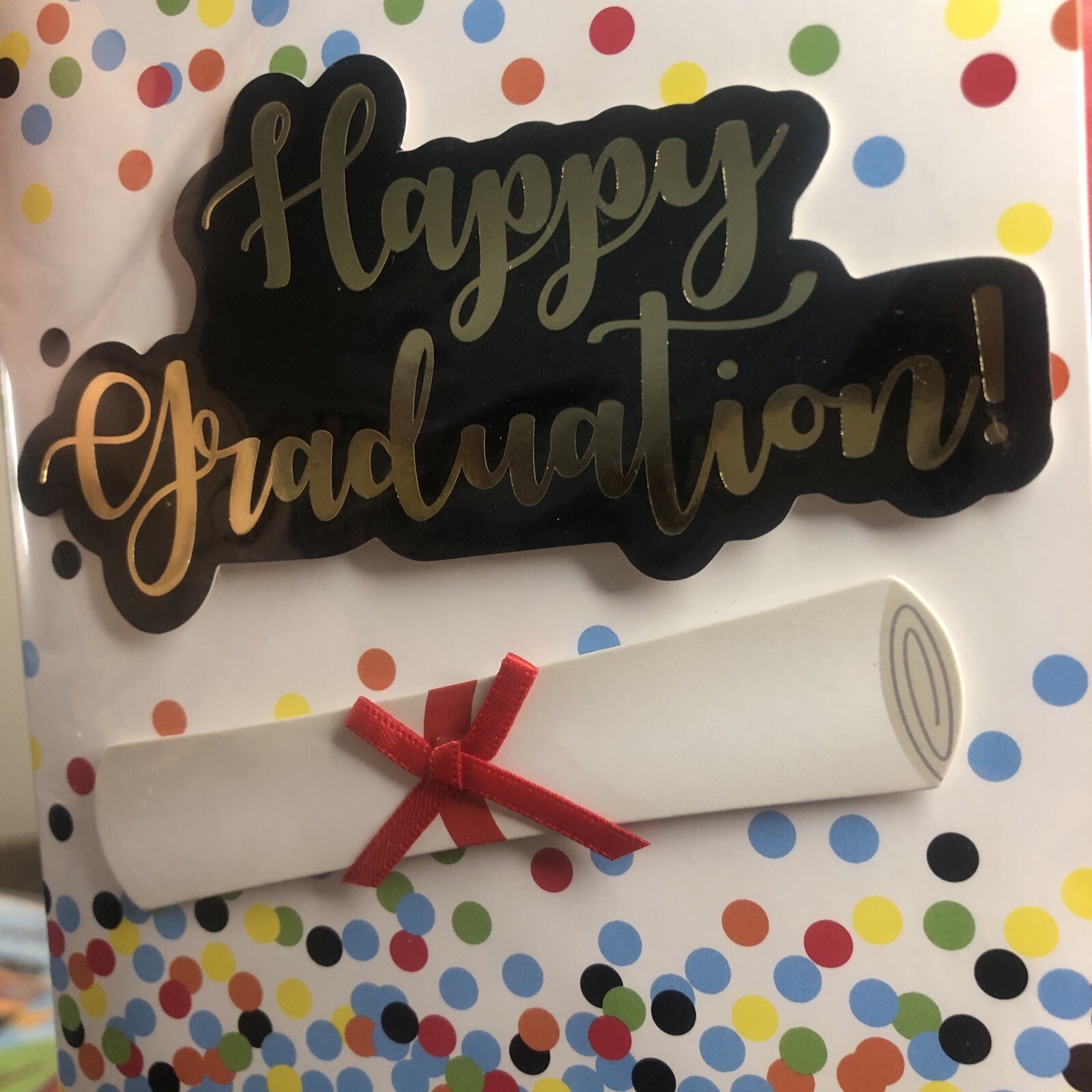 Lot of 8 VOILA Graduation Greeting Cards 3D in Plastic w/ Envelope Embellishment
