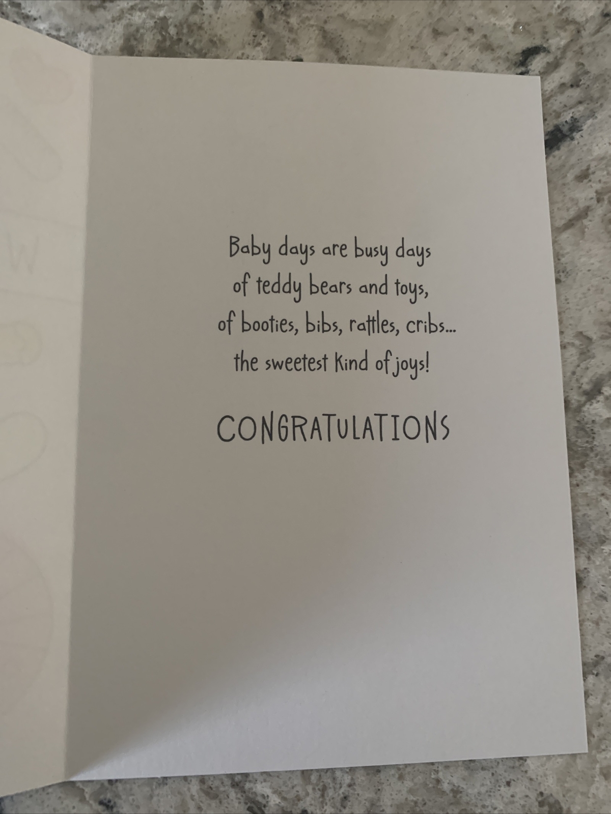 Welcome Baby Girl Congratulations Newborn 5”x7” Hallmark Greeting Card