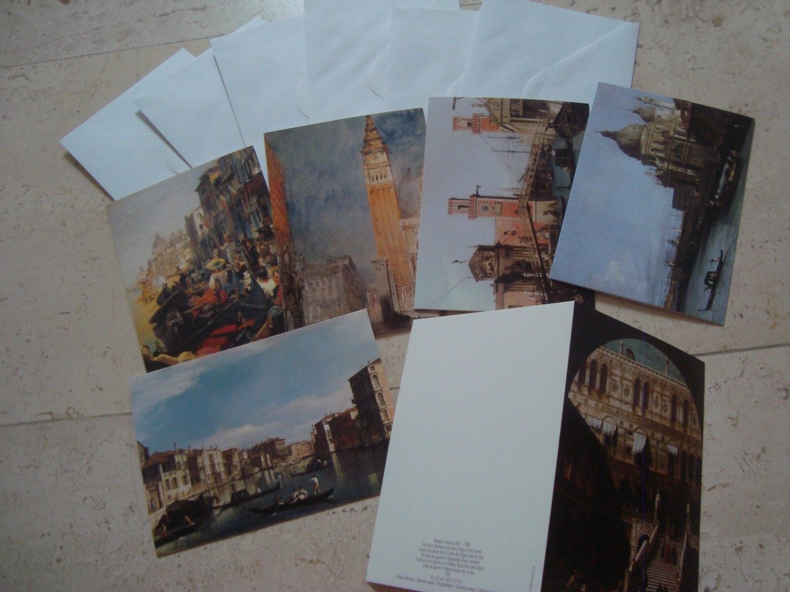 VENICE ITALY masterpiece ART COLLECTORS BOX 30fold out GREETING CARDS +ENVELOPES