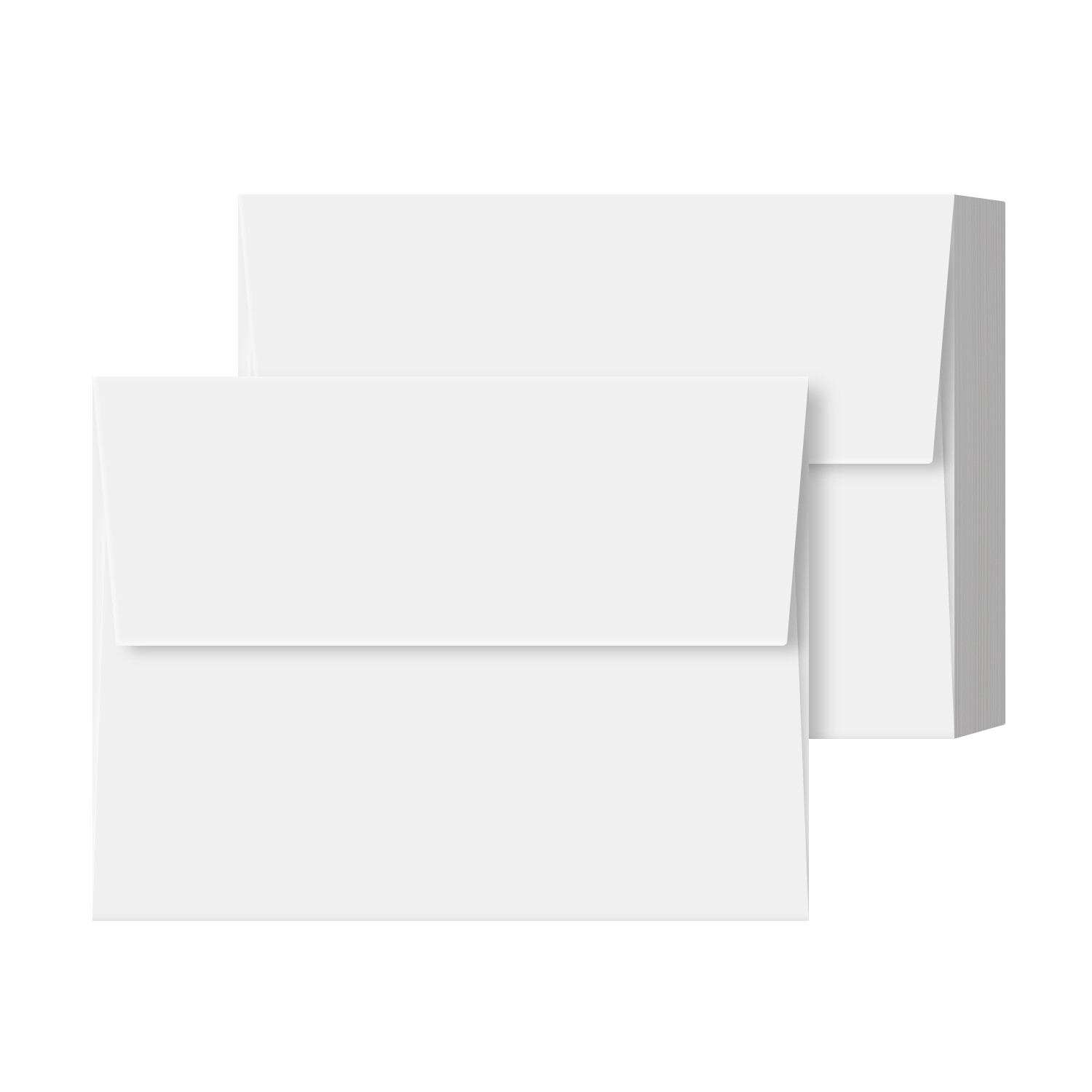 A2 Envelopes, 4 3/8 x 5 3/4, 24lb (90gsm), White, Gummed Square Flap