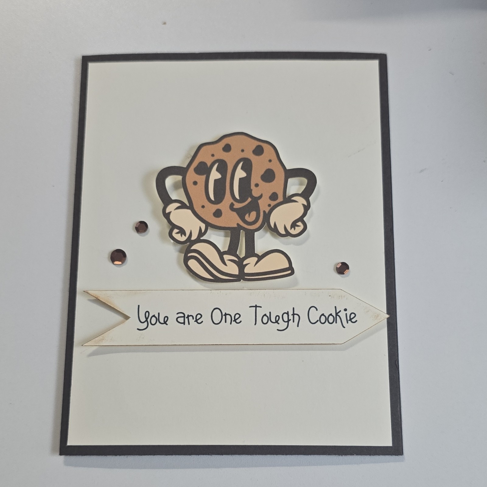Get Well Humor Greeting Card Cartoon Cookie Contemporary Folded Multipurpose