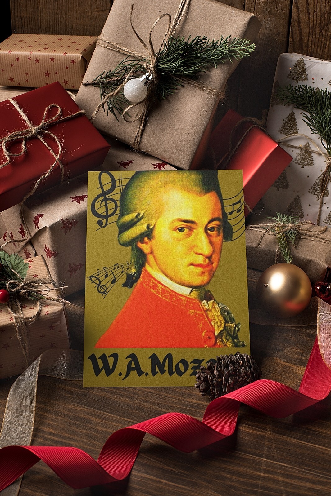 Pack of 25 New Frameable Greeting Card 5X7 Inch W.A.Mozart Austrian composer