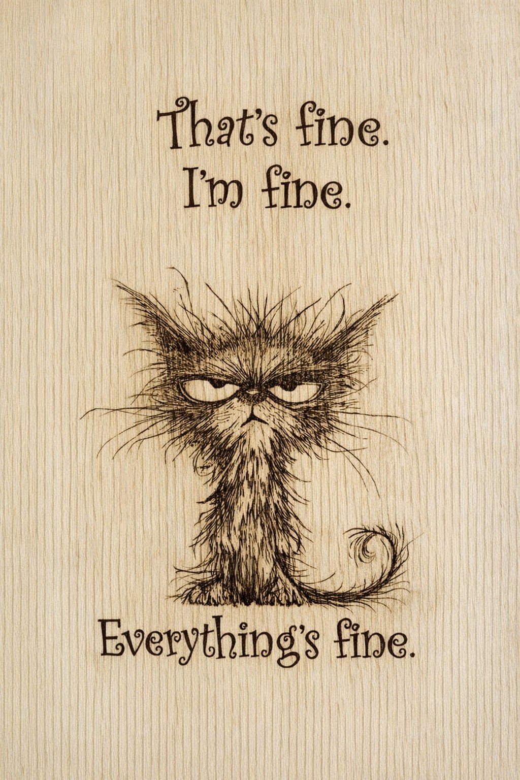 Funny note cards, blank inside, Prints of original artwork