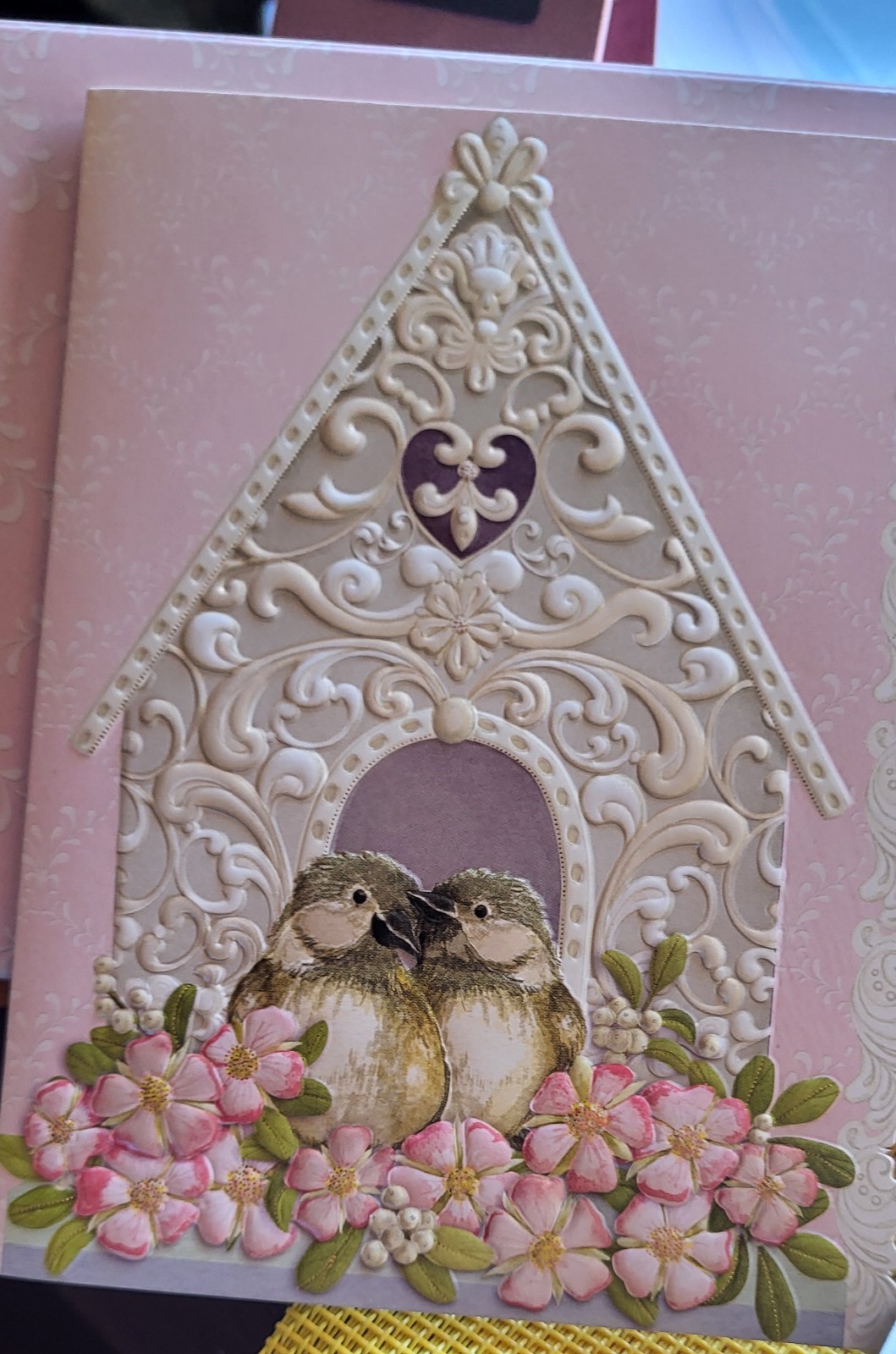 Pictura – Sienna’s Garden 10 Bird/Birdhouse Embossed Blank Note Card Set NEW