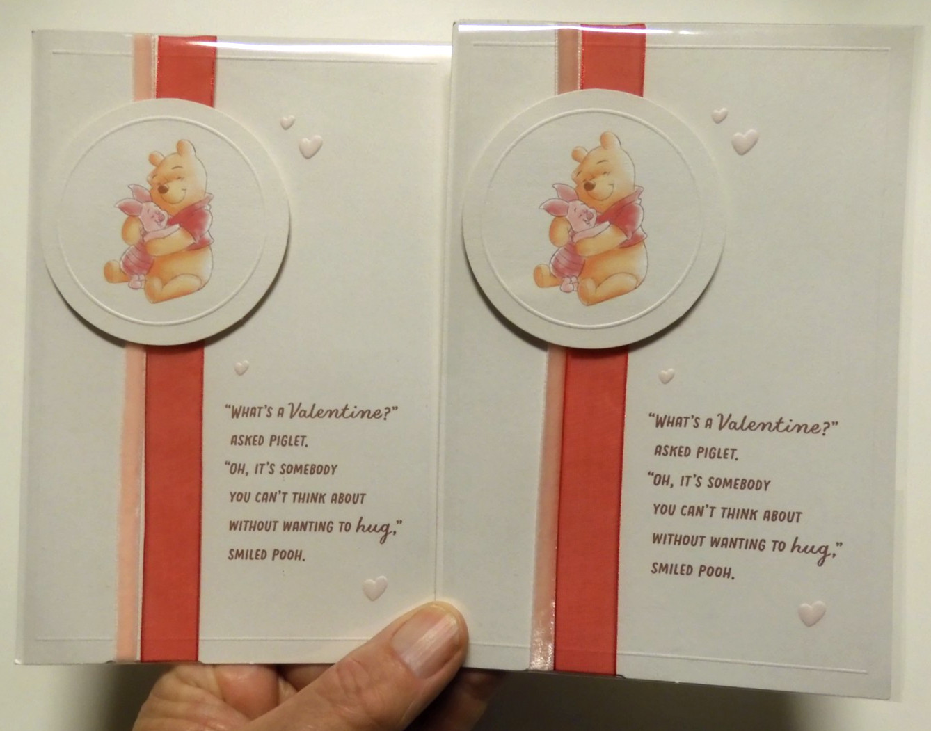 2 Hallmark Cards High Quality Valentine’s Winnie The Pooh To A Huggable You