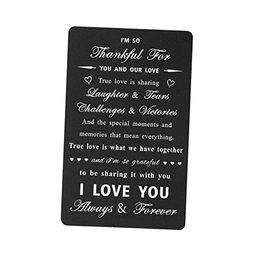 Anniversary Card Gifts for Wife Husband – Valentines Day Card Gifts True Love