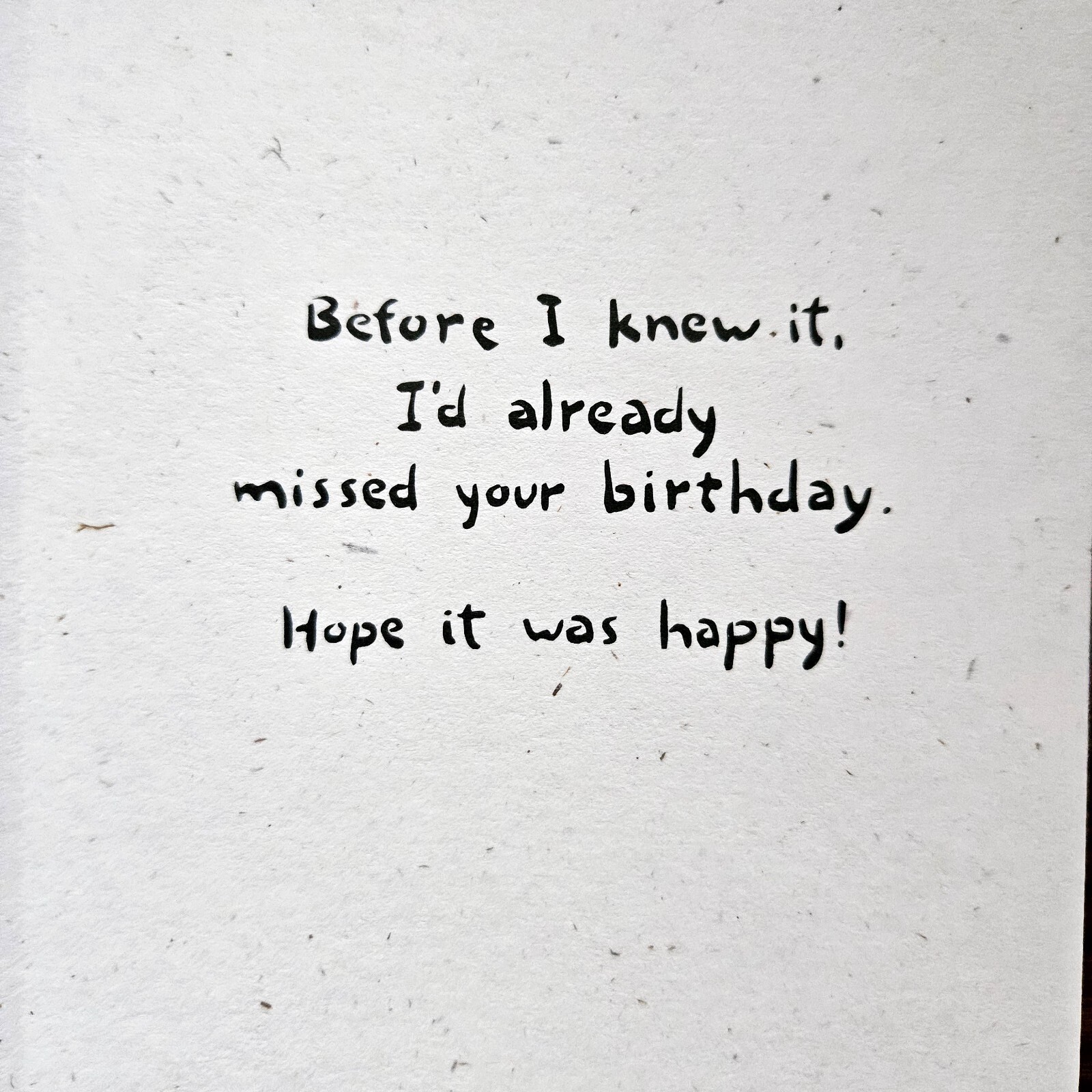 Hallmark Common Threads African American Belated Birthday Greeting Card ONLY