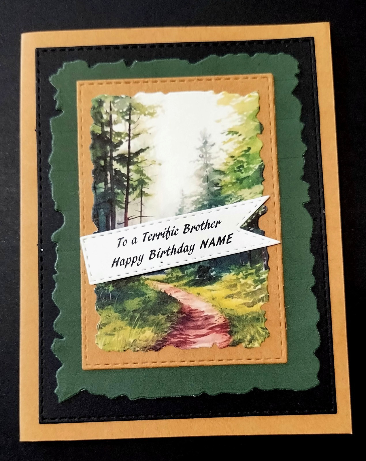Personalized Birthday Card for a Brother or Brother-in-law with Verse Inside