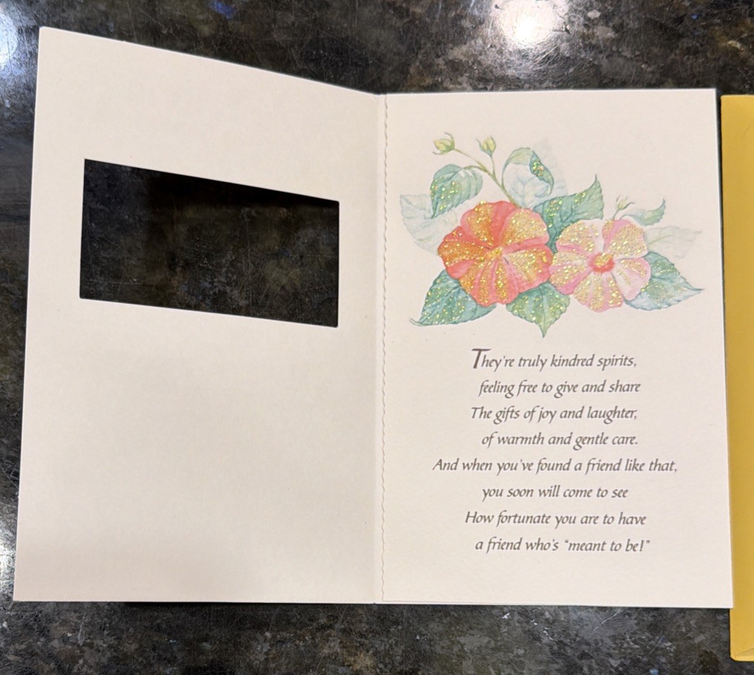 6 Poem FRIENDSHIP Greeting Card by Emily Matthews Inspiration Carlton Cards + ✉