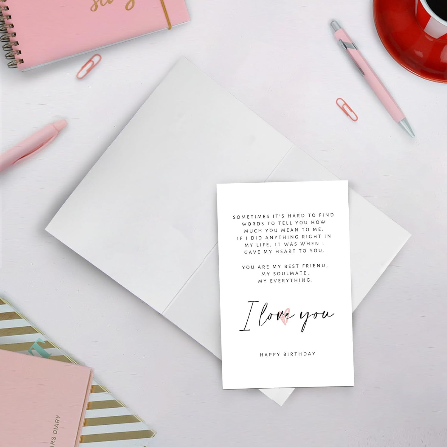 Birthday Poem Card for Him Her, Romantic Boyfriend #17