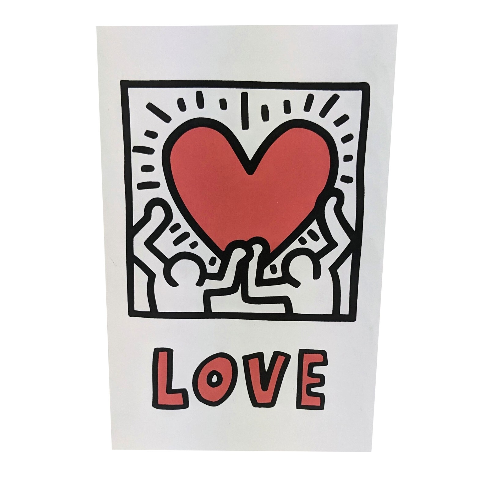Keith Haring Love Pop Up Greeting Card Pop Art Gift Card