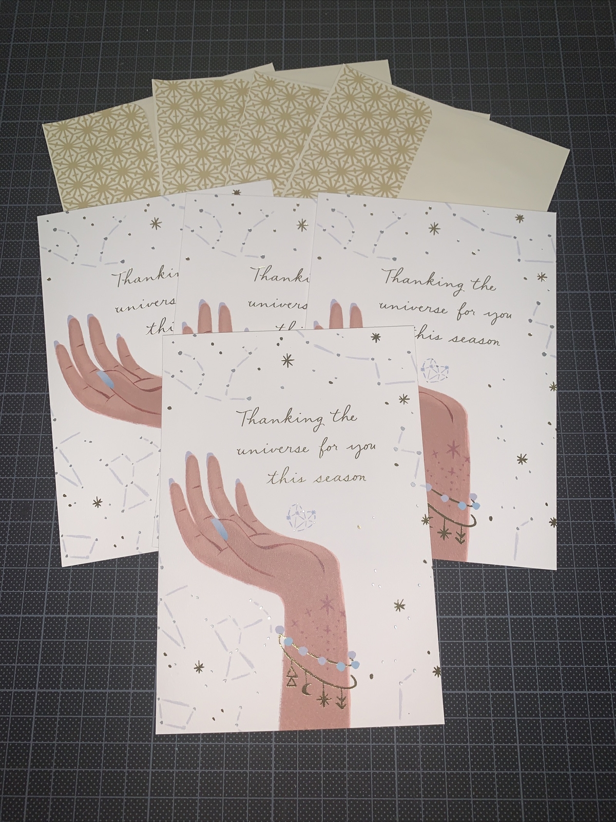 4 Hallmark Thank You Card: Astrology Thank The Universe For You This All Seasons